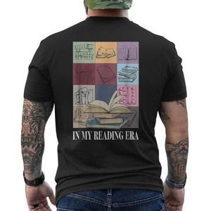 Reading Era Shirt, In My Reading Era Book Lover Graphic Unisex Cotton Tee 05
